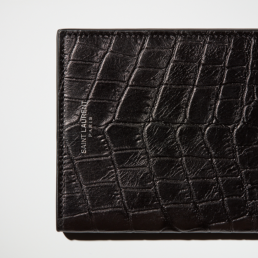 saint laurent wallet still life photography